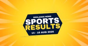 Redlands Area Sports Results 14 - 16 August 2026